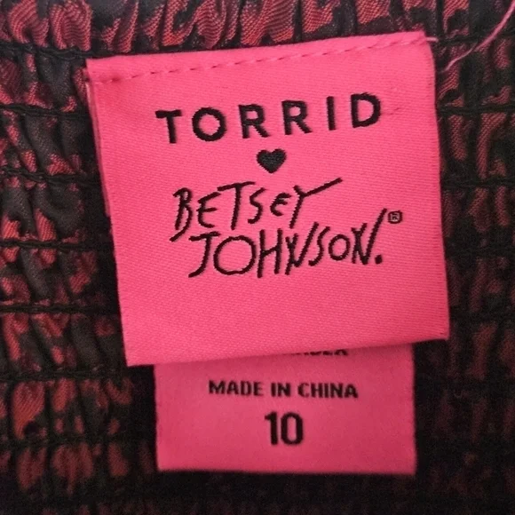 Betsy Johnson collab with torrid dark academia style dress with belt size 10 - Picture 5 of 12